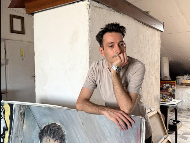 In the artist’s studio (2025)