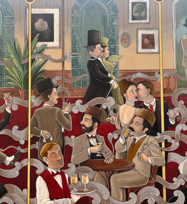 ‘Guests of a Red Café’ by Zohrab Salam-zadeh