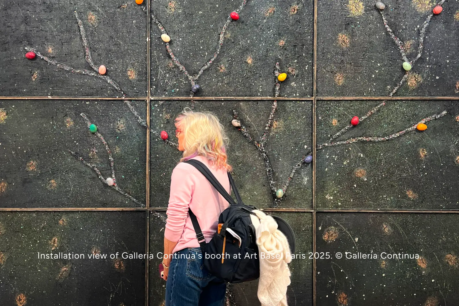 Installation view of Galleria Continua's booth at Art Basel Paris 2025. © Galleria Continua.